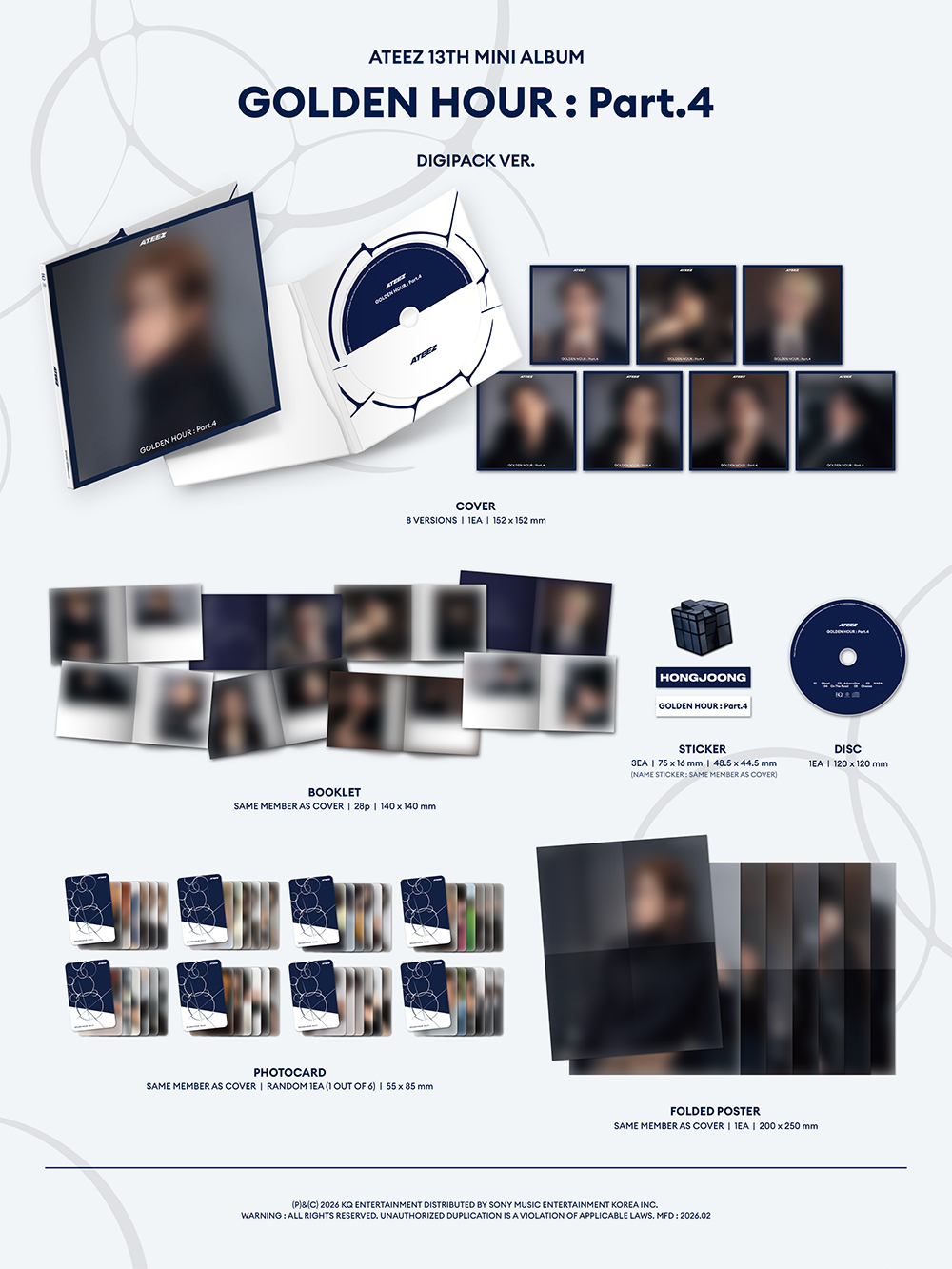 ATEEZ GOLDEN HOUR Part.4 Digipack